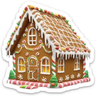 gingerbread house sticker