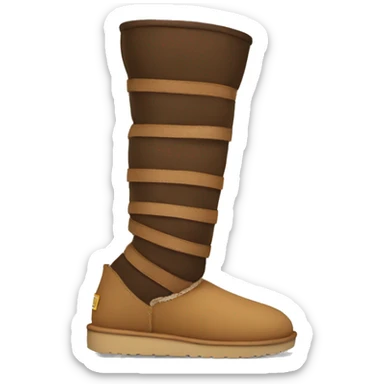 short platform UGGs sticker