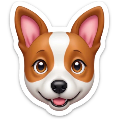 Cinematic Comical Jack Russell Terrier Portrait Emoji, Head tilted dramatically with an exaggeratedly shocked expression, featuring a perky, agile body with wide, comically expressive eyes full of playful disbelief and animated, perked ears, Simplified yet hilariously expressive features, highly detailed, glowing with a slightly sassy glow, high shine, dramatic yet playful, stylized with an air of cheeky canine mischief, soft glowing outline, capturing the essence of a meme-worthy Jack Russell Terrier that looks ready to side-eye its way into viral fame! sticker