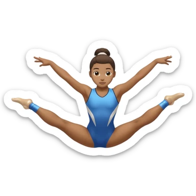 gymnast flip / cartwheel action sticker