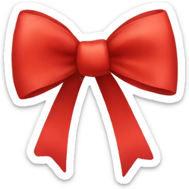 Red bows sticker