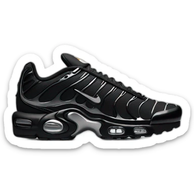 3D perspective nike tn black sticker