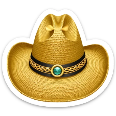 Sombrero Vueltiao con artos anillos sticker