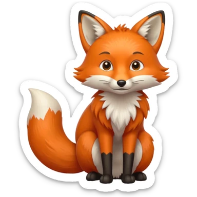 Eu disse raposa sticker
