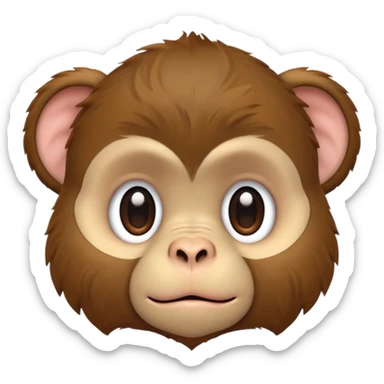 rookie monkeys puppy head sticker