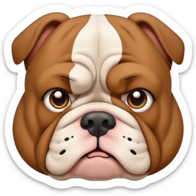 Sad Bulldog sticker