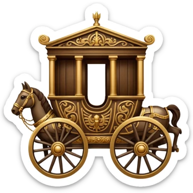 Roman chariot sticker