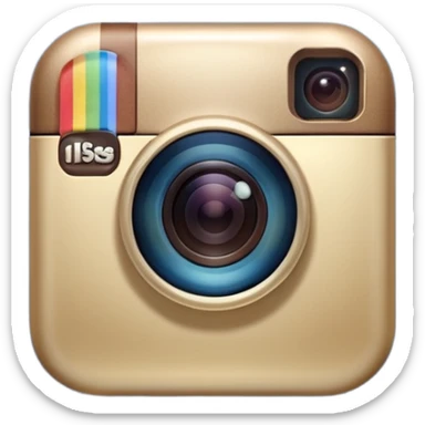 instagram icon 3d sticker