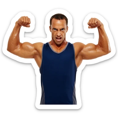 shaking workout sticker