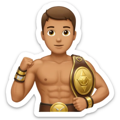 champ 2 belt w man sticker