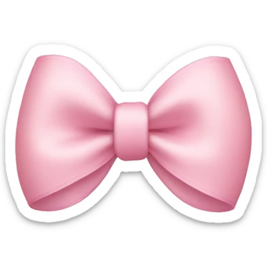 Light pink bow sticker