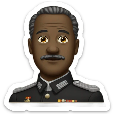 black  1939 german leader sticker