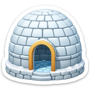Igloo emoji sticker
