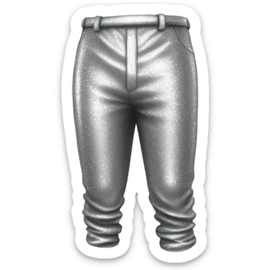 Sparkly silver party pants sticker