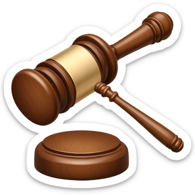 judges gavel sticker