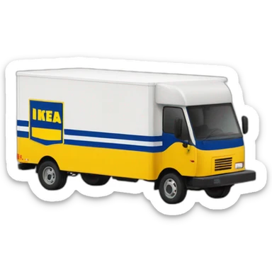 IKEA delivery truck sticker