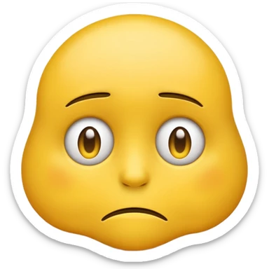 Depressed emoji sticker
