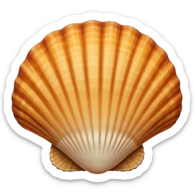 seashell brown color sticker