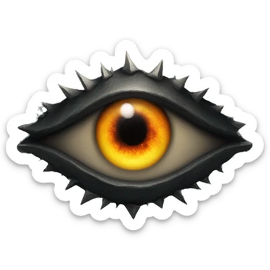 Sauron's eye in a dark tower sticker