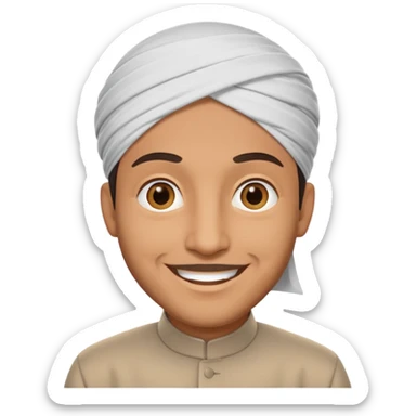 Muslim man greeting sticker