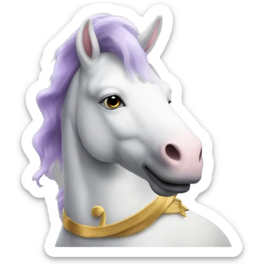Monsieur grand avec une bouet licorne  sticker