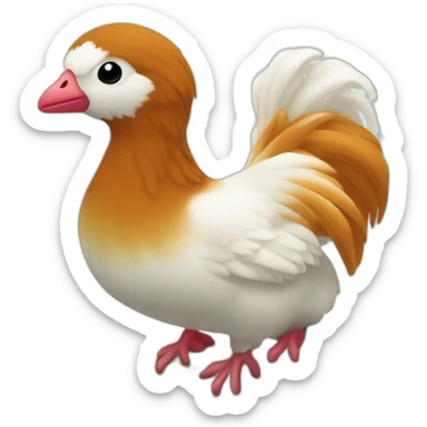 Aquita croisé border coli roux et blanc sticker