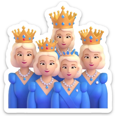 Queen band members in Bohemian Rhapsody diamond formation faces in darkness sticker