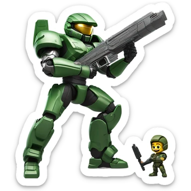 War machine vs master chief sticker