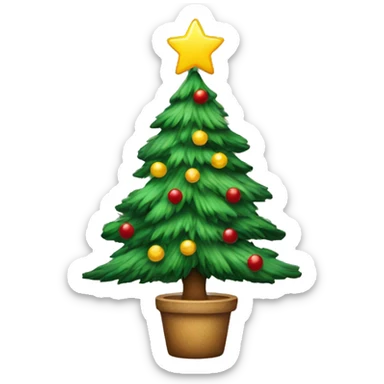christmas tree sticker