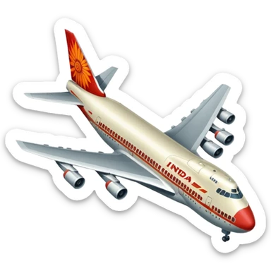 Air India b747 old with gears sticker