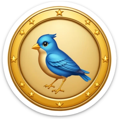 circular achievement style badge for early bird sticker
