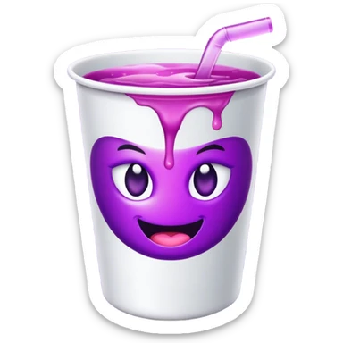 Cup with dirty sprite logo sticker