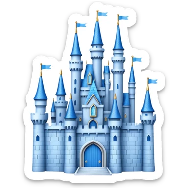 Disney Castle 3d with texture sticker