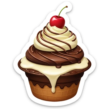 dessert flying island sticker