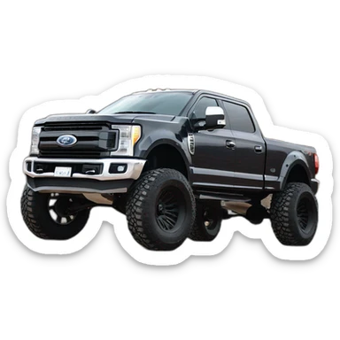 2017 ford f-350 twin turbo v6 2"shocks raised 16"rims wide tread tyres sticker
