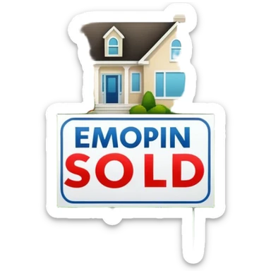 For sale lawn sign with sold sticker