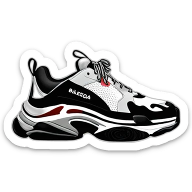 balenciaga triple s sticker