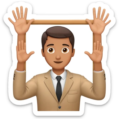 director hands frame gesture, filmmaker framing with hands sticker