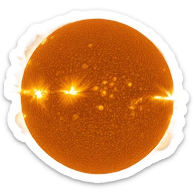 hubble sun closeup sticker