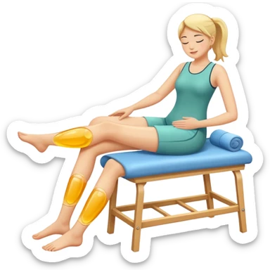 Leg massage  sticker