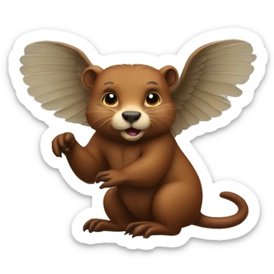 Winged Beaver sticker