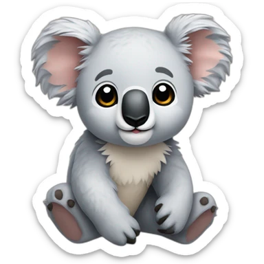 Cute Koala plushie sticker