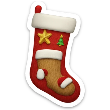 christmas stocking sticker