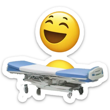 Emoji on a hospital CTI sticker