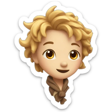 cute wind character animated sticker