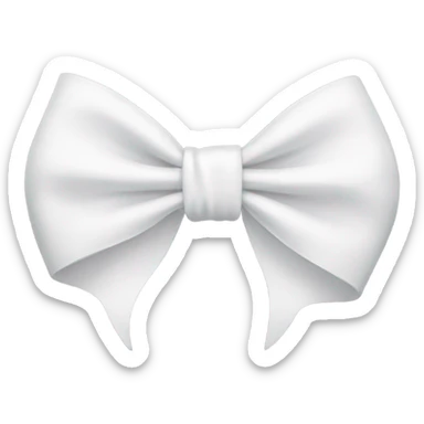 white bow sticker