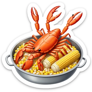 Seafood boil sticker