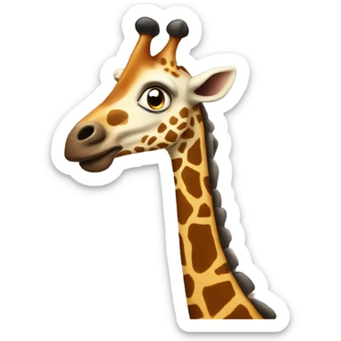 jirafa with poop sticker
