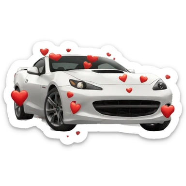 tiburon con corazones sticker