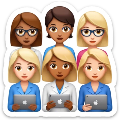 successful and smart coding women  sticker